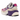 New Balance 990v6 MiUSA Magenta Pop sneakers i sideprofil med pink mesh, lilla ruskind og hvid mellemsål samt hvide snørebånd