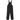 Carhartt Bib Overall Black sneakers i klassisk frontview visende slidstærkt sort bomuldscanvas og justerbare skulderstropper