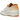 Jordan 2 Retro Low Craft Melon Tint sneakers i en vinkel med lysefarvet overdel i læder og perforeret tåboks samt detaljeret hæl
