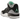 Jordan 3 Retro Green Glow sneakers i vinkelret visning med sort læderoverdel, grønne detaljer og klassisk elefaintprint