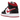 Jordan 1 Mid Gym Red Black White sneakers i sideprofil med rød, sort og hvid læderoverdel samt klassisk swoosh logo og snørebånd
