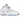 Jordan 5 Retro White Metallic sneakers i sideprofil med hvid overdel i læder, reflekterende pløs og ikoniske metalliske sølvdetaljer