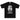 BAPE Check By Bathing Ape Tee Black sneakers med frontvisning af sort bomuld og klassisk hvidt og gråt logoprint på brystet