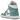 Jordan 1 Mid White Cannon sneakers i sideprofil med hvid læderoverdel, lyseblå detaljer og klassisk snøring