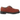 Dr Martens 1461 Rust Tan sneakers i sideprofil med glat læderoverdel, gule syninger og sort gummisål