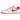 Jordan 1 Retro Low OG University Red sneakers i sideprofil med rød og hvid læderoverdel, røde snørebånd og hvid mellemsål