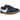 Nike Moon Shoe OG Midnight Navy Gum Light Brown Soft Pearl sneakers i sideprofil med mørkeblå overdel og lysebrun sål