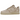 Nike Air Force 1 Low SP Billie Eilish Mushroom sneakers i vinkelret visning med lysebrunt ruskind og unik quiltet overdel