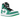 Jordan 1 High Zoom Air CMFT Stadium Green sneakers i sideprofil med hvid og grøn overdel i ruskind samt sort swoosh