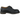 Dr Martens 1461 PW Black sneakers i klassisk sideprofil med sort glat læderoverdel, gule syninger og snørebånd