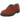Dr Martens 1461 Rust Tan sneakers i sideprofil med glat læder, gule syninger og snørebånd