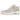 Jordan Spizike Low Sanddrift White sneakers i sideprofil med beige læderoverdel, hvide detaljer og klassiske snørebånd