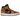 Jordan 1 Mid Desert Ochre sneakers i et klassisk sideprofil med brun læderoverdel, sorte detaljer og hvid mellemsål
