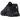 Nike Air Max Dn8 Black Thunder Blue sneakers i et dynamisk vinkelperspektiv med sort overdel, snørebånd og synlige Air-enheder i sålen