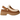 UGG Esmee Clog Chestnut sneakers i en vinkel med brun ruskind overdel og blødt for