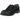 Dr Martens 1461 PW Black sneakers i sideprofil med sort glat læderoverdel, gule synlige syninger og klassisk gummisål
