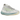 Adidas Yeezy Boost 380 Alien Blue sneakers i vinklet visning med lyseblå og hvid Primeknit overdel samt halvtransparent mellemsål