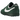 Nike Astro Grabber QS Fir Sail sneakers i vinkelvisning med grøn overdel i tekstil, hvid læder swoosh og gummisål