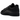 Adidas Stan Smith Triple Black sneakers i sideprofil med sort læderoverdel, matchende snørebånd og flad gummisål