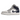 Jordan 1 Mid Wolf Grey Midnight Navy sneakers i sideprofil med grå og hvide læderpaneler samt mørkeblå detaljer