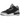 Jordan 3 Retro Black Cement sneakers i sideprofil med sort læder, gråt elefantmønster, røde snørebånd og hvid mellemsål