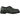 Dr Martens 1461 Khaki Green sneakers i sideprofil med olivengrøn glat læderoverdel og gule syninger langs sålen