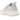 adidas Ultra Boost 5.0 Triple White sneakers i vinklet profil med hvid Primeknit overdel, hvide snørebånd og dæmpet mellemsål