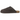 Adidas Adimule Slides Dark Brown Gum sneakers i vinkelret visning med mørkebrun læderoverdel og slidstyrke gummi-ydersål