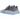 ARKK Copenhagen Waste Zero Stone Grey Ice Blue sneakers i sideprofil med grå overdel i tekstil og snørebånd