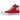 Converse Chuck Taylor All Star Hi Red sneakers i klassisk sideprofil med rød lærredsoverdel, hvide snørebånd og hvid gummisål
