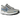 Nike Air Zoom Spiridon SP Metallic Silver Blue sneakers i vinkelret visning med sølvfarvet mesh og blå detaljer på gummisålen