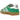 adidas Gazelle Indoor Green Gum sneakers i sideprofil med grøn ruskindsoverdel, hvide læderdetaljer og klassisk gummi-ydersål