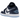 Jordan 1 Low Midnight Navy University Blue sneakers i sideprofil med blå læderdetaljer, hvid mellemsål og klassiske snørebånd