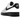 Nike Air Force 1 Low '07 White Black sneakers i sideprofil med hvid læderoverdel og sort swoosh-logo samt klassisk gummisål