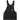 Carhartt Bib Overall Black sneakers i klassisk frontview med slidstærkt sort bomuldscanvas og justerbare stropper