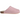 Adidas Adimule Clear Pink sneakers i sideprofil med lyserød overdel, slip-on design og flad gummisål