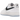 Nike Air Force 1 Low '07 White Black Hydrogen Blue sneakers i sideprofil med hvid læderoverdel, sort swoosh og blå detaljer