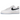 Nike Air Force 1 Low '07 White Black Hydrogen Blue sneakers i sideprofil med hvid læderoverdel, sort swoosh og lyseblå detaljer