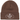 Supreme Crest Beanie Brown sneakers set i frontprofil med brun ribstrik og broderet crest logo på forsiden